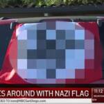 Man says he was attacked because he is in “total opposition of Black Lives Matter”. The Mans flies a Nazi flag from his car.